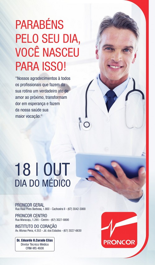 Dia do Médico - anúncio jornal